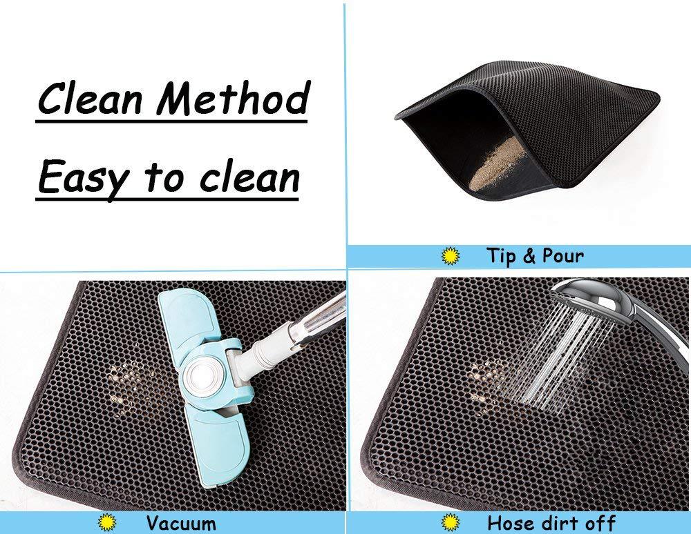 Waterproof Pet Cat Litter Mat EVA Double Layer Cat Litter Trapping Pet Litter Cat Mat Clean Pad Products For Cats Accessories