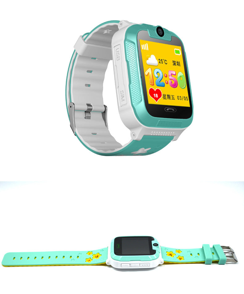 3G children's phone watch color screen touch screen camera GPS positioning children's smart watch