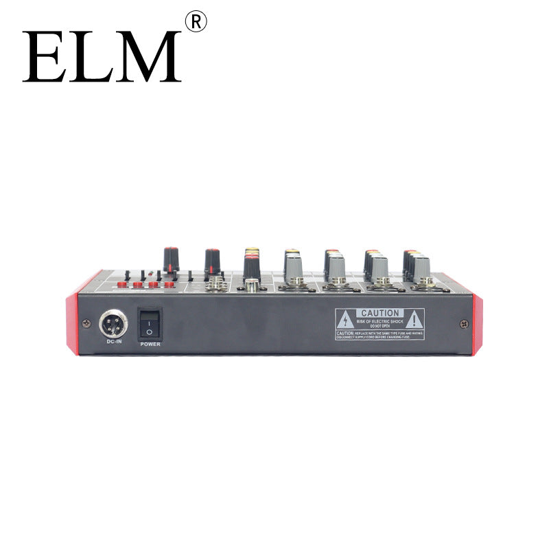 ELM 6-channel professional pure stage effect mixer small performance mixer phantom power stage home