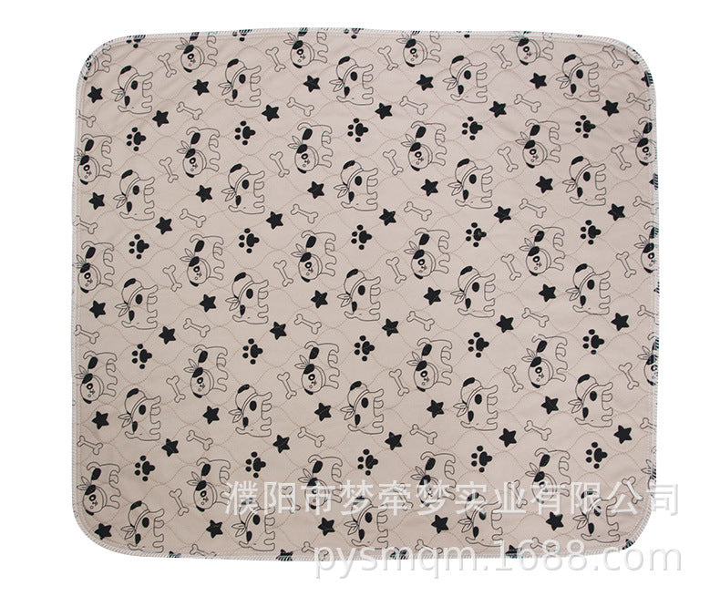 Pet water absorbent urine pad three-layer waterproof PVC pet diapers can be washed repeatedly