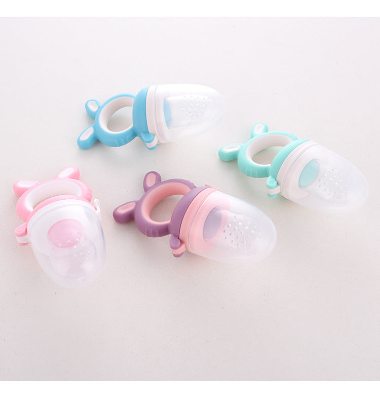 New baby bite music fruit and vegetable music net bag baby pacifier fruit and vegetable food supplement factory direct sales