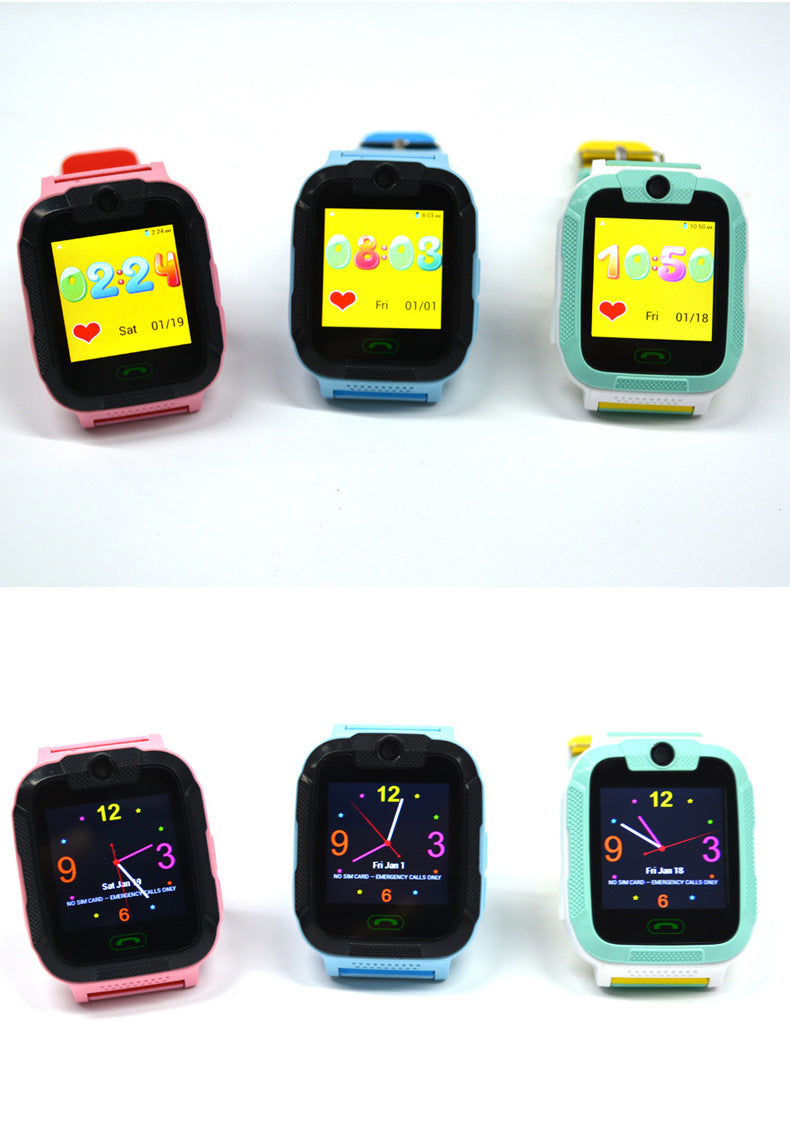 3G children's phone watch color screen touch screen camera GPS positioning children's smart watch