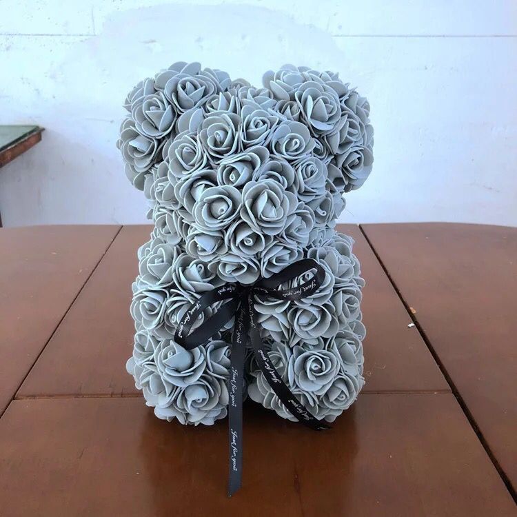 Rose Flower Artificial Red Teddy Bear For Birthday Gifts Valentine's Day Gift Plush Rose Bear Creative Gifts Toys for Girlfriend