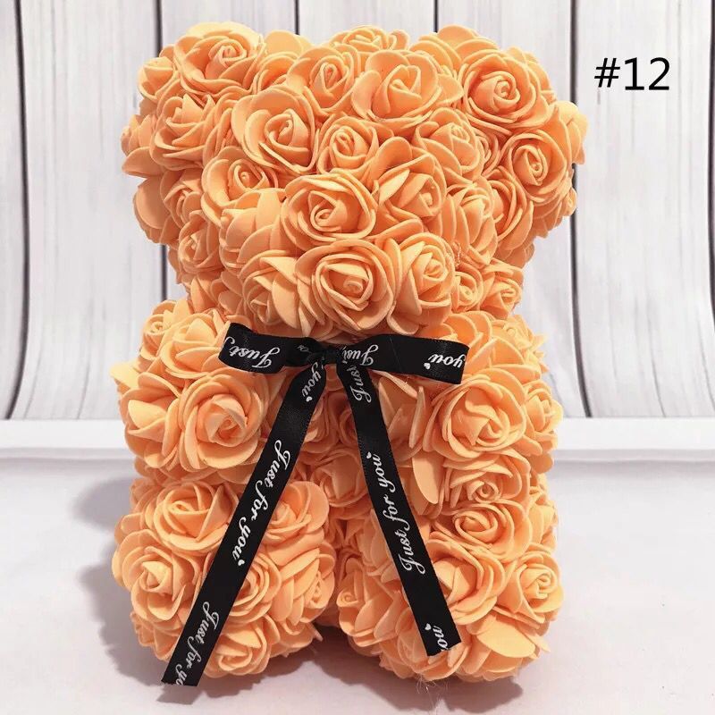 Rose Flower Artificial Red Teddy Bear For Birthday Gifts Valentine's Day Gift Plush Rose Bear Creative Gifts Toys for Girlfriend