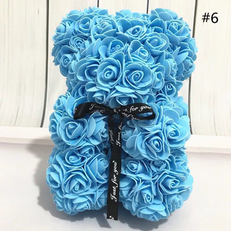 Rose Flower Artificial Red Teddy Bear For Birthday Gifts Valentine's Day Gift Plush Rose Bear Creative Gifts Toys for Girlfriend