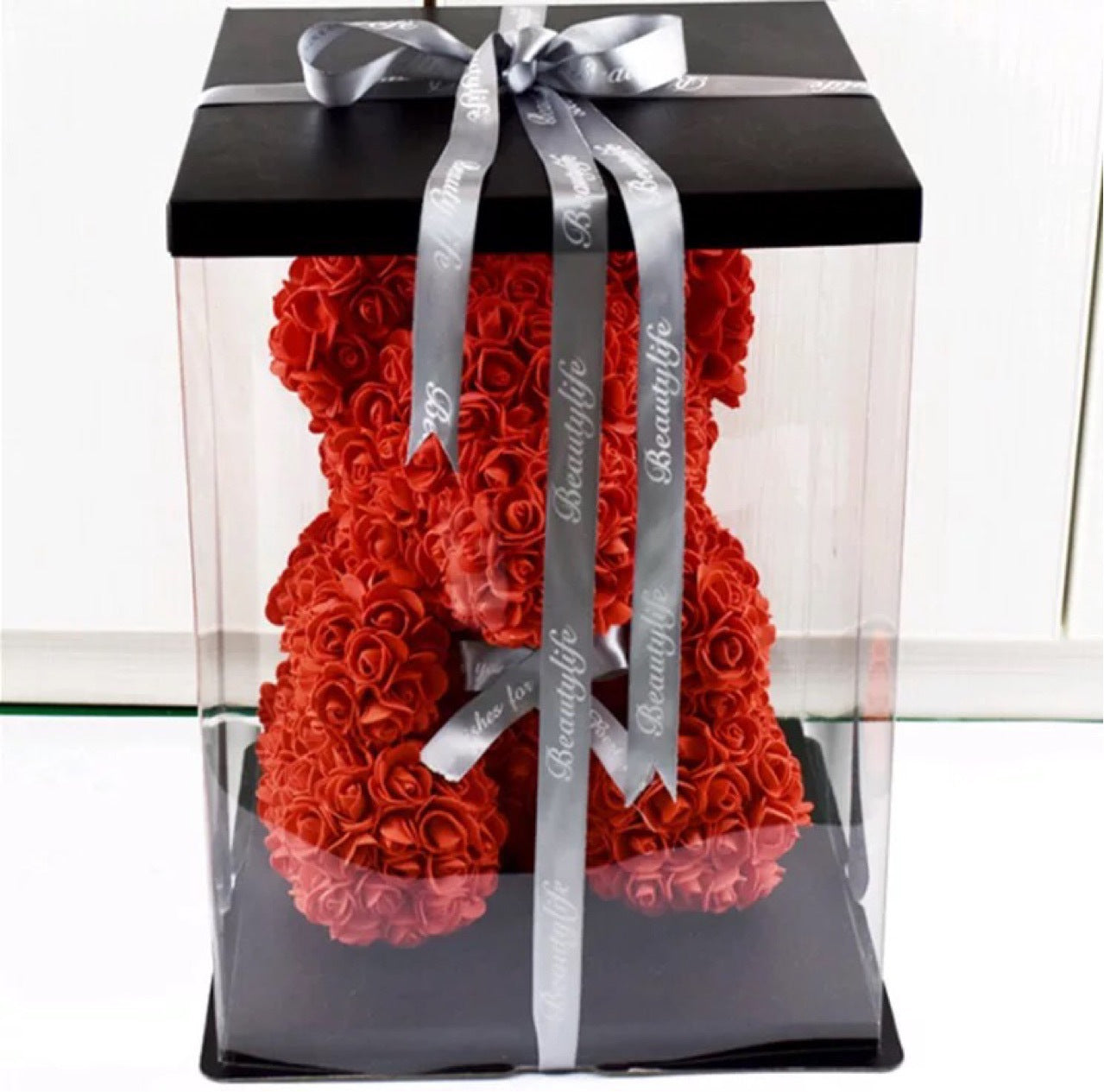 Rose Flower Artificial Red Teddy Bear For Birthday Gifts Valentine's Day Gift Plush Rose Bear Creative Gifts Toys for Girlfriend