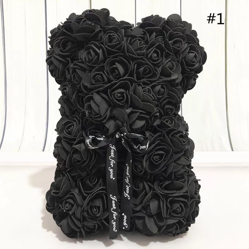 Rose Flower Artificial Red Teddy Bear For Birthday Gifts Valentine's Day Gift Plush Rose Bear Creative Gifts Toys for Girlfriend