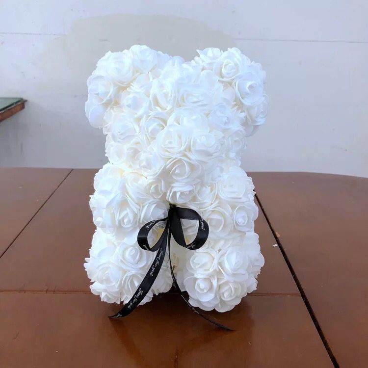 Rose Flower Artificial Red Teddy Bear For Birthday Gifts Valentine's Day Gift Plush Rose Bear Creative Gifts Toys for Girlfriend