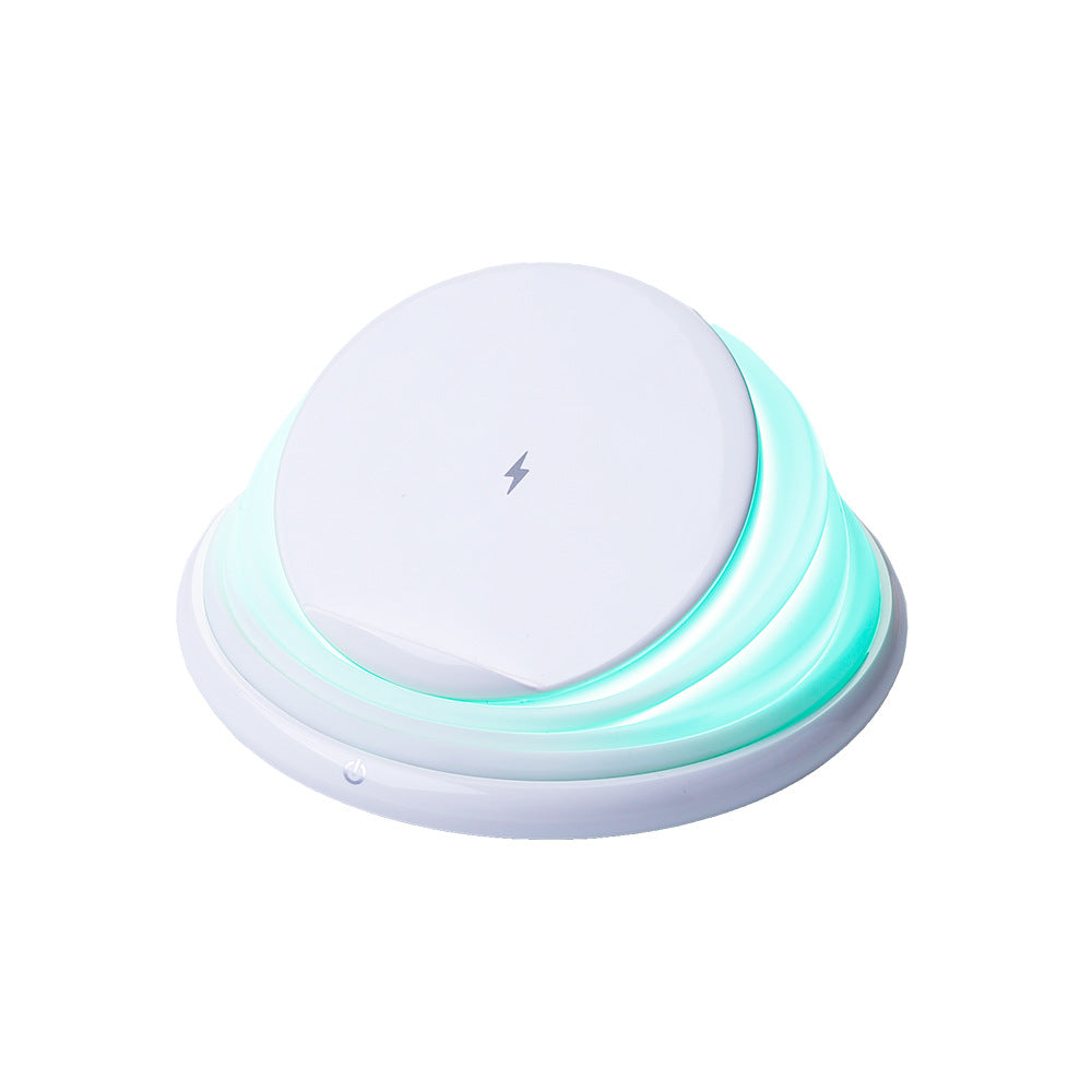Factory direct multi-function wireless charger 10W fast charge creative colorful night light mobile phone holder