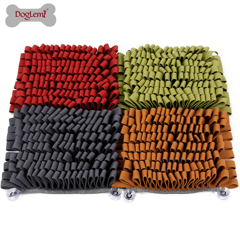 New bite-resistant dog sniffing pad upgraded version of cotton belt pet sniffing blanket cat and dog training slow food bowl educational toy