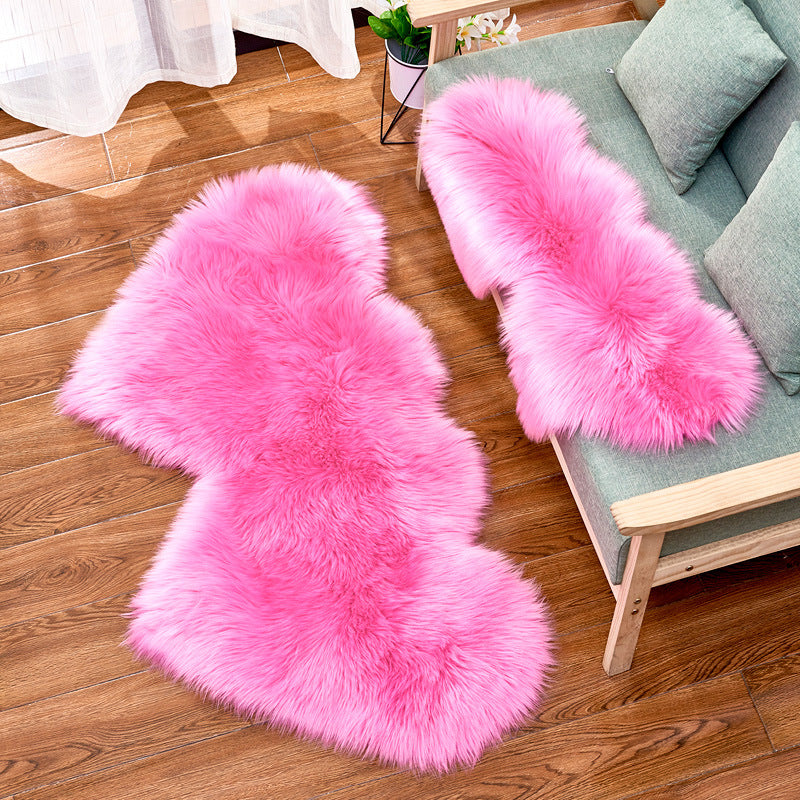 2020 Cross-border Creative Love Plush Carpet Fashion European Style Floor Mat Blanket Sofa Cushion Ottoman One Drop Shipping