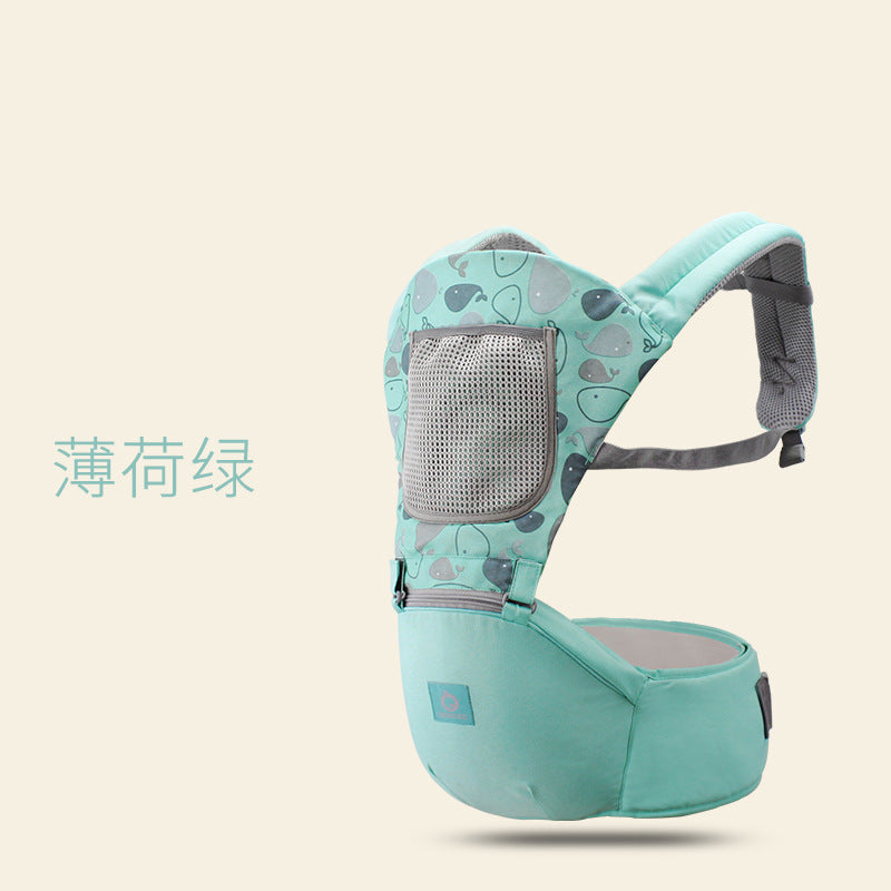 Aierbao double shoulder baby carrier four seasons multifunctional breathable baby carrier baby waist stool factory outlet