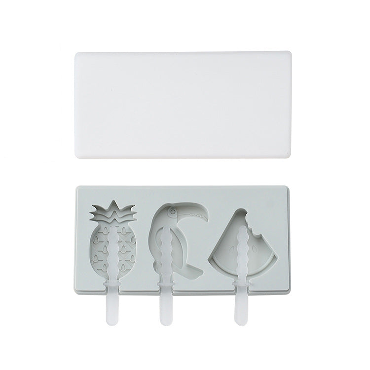 Spot Siamese Ice Cream Mold with Cover Silicone Ice Cream Stick Ice Mold Homemade DIY DIY Ice Cream Mould