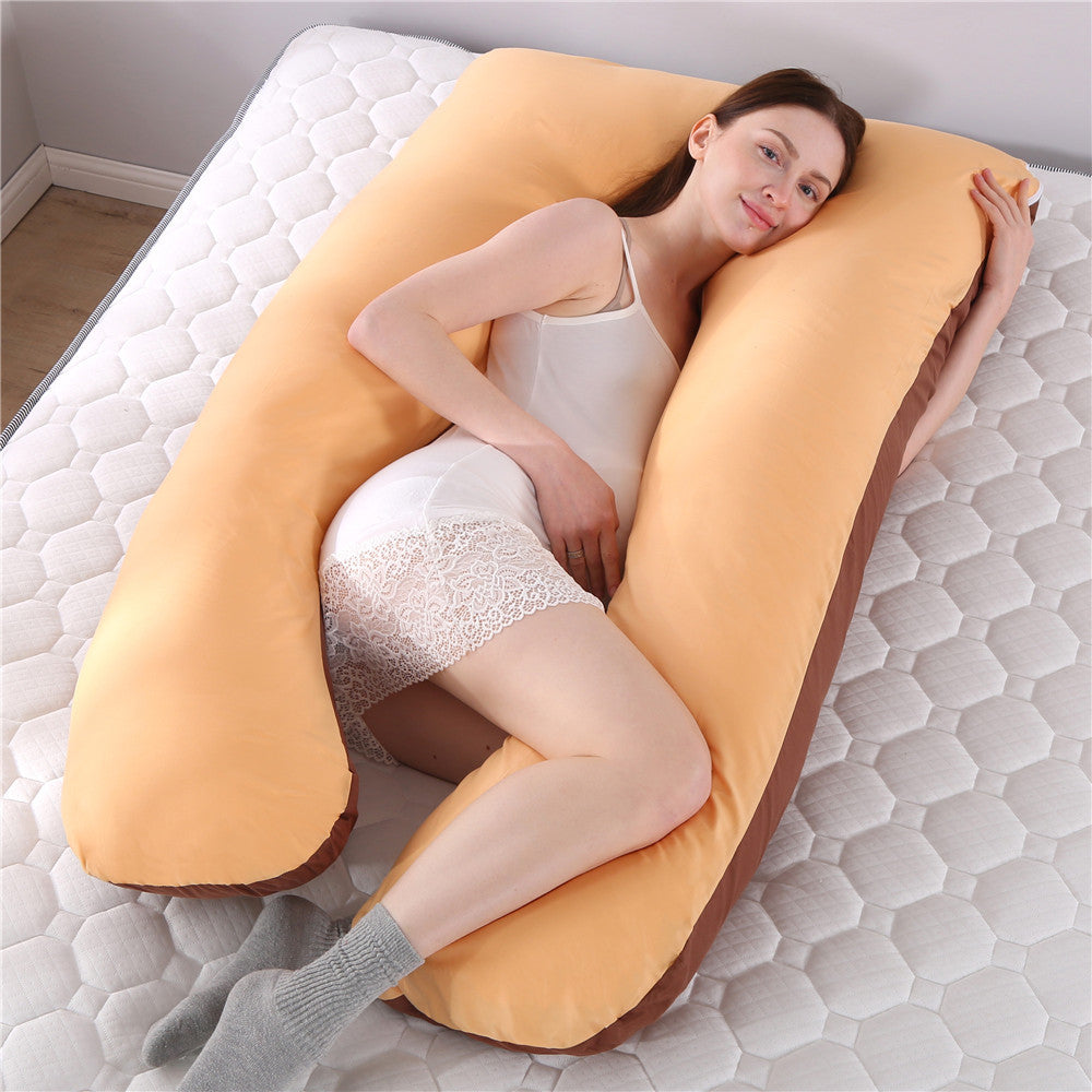 Multifunctional maternity pillow side pillow cotton removable and washable U-shaped nap pillow cushion factory direct sales