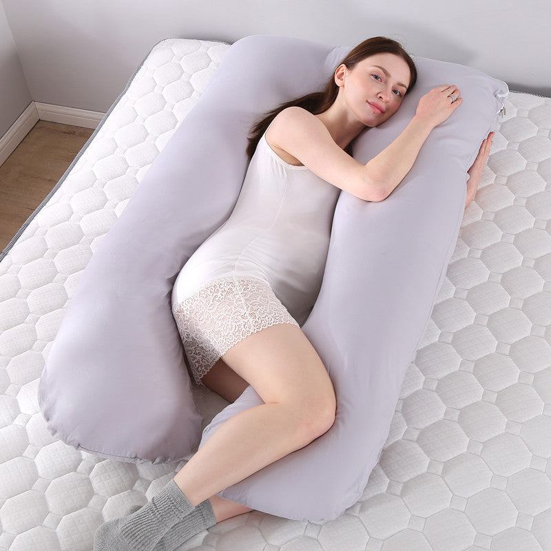 Multifunctional maternity pillow side pillow cotton removable and washable U-shaped nap pillow cushion factory direct sales