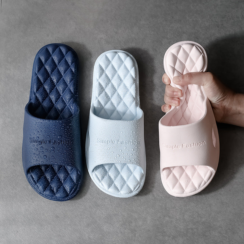 New foreign trade indoor bath slippers custom manufacturer, one-piece massage bathroom non-slip soft bottom eva slippers