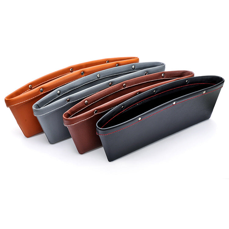 Car Storage Box Seat Car Trash Bin Car Storage Box Storage Box Bag Leather Storage