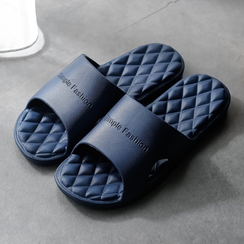 New foreign trade indoor bath slippers custom manufacturer, one-piece massage bathroom non-slip soft bottom eva slippers