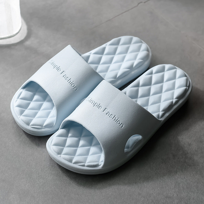 New foreign trade indoor bath slippers custom manufacturer, one-piece massage bathroom non-slip soft bottom eva slippers
