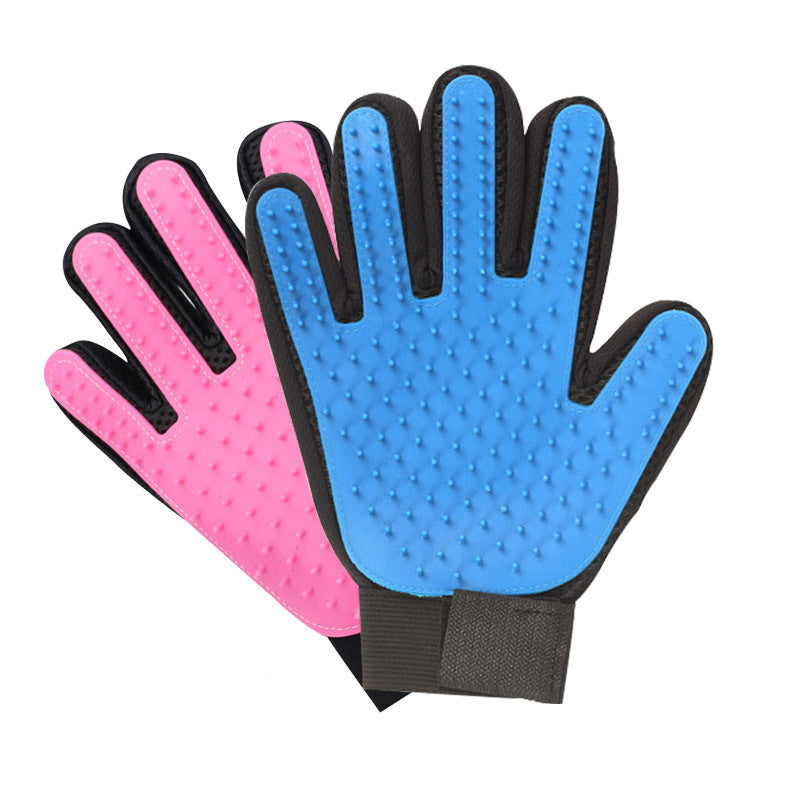 Hair removal cat gloves, pet cleaning massage gloves, pet bathing lice comb beauty gloves factory direct sales