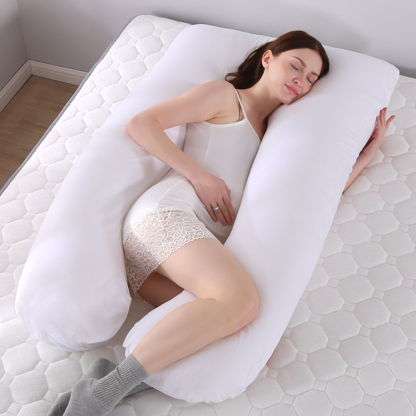 Multifunctional maternity pillow side pillow cotton removable and washable U-shaped nap pillow cushion factory direct sales
