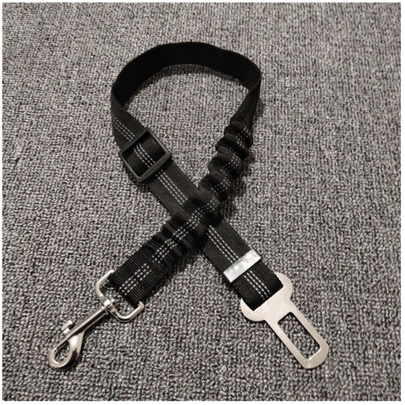 Pet car reflective elastic seat belt Explosive model dog car cushion seat belt dog chain manufacturer