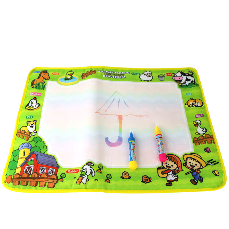 2342 Children's Magical Magic Water Canvas Happy Farm Canvas Clear Water Graffiti Foreign Trade Variety 50*36