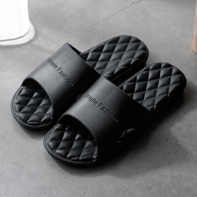 New foreign trade indoor bath slippers custom manufacturer, one-piece massage bathroom non-slip soft bottom eva slippers