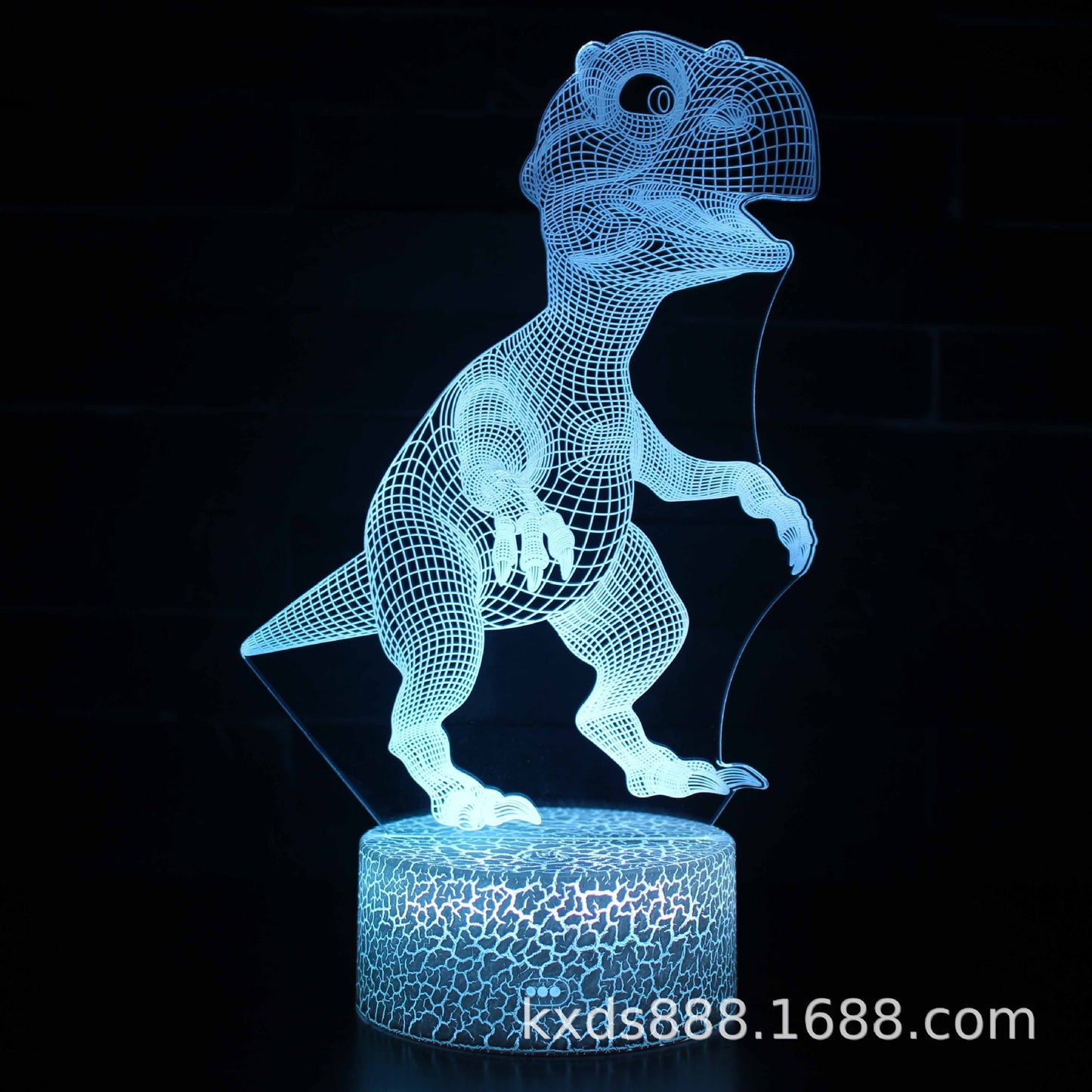 Cross-border dinosaur series colorful 3D night light LED touch remote control creative Christmas gift 3D table lamp
