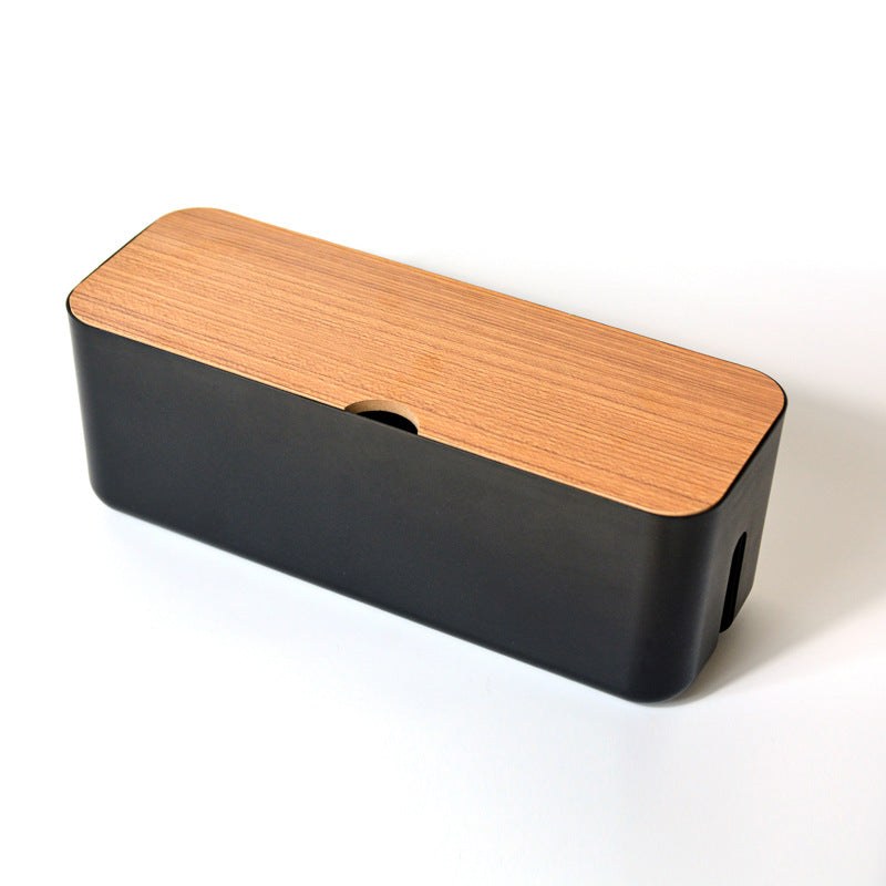 Multifunctional wire storage box charger power cord hidden mobile phone computer tablet socket extension cord organizer