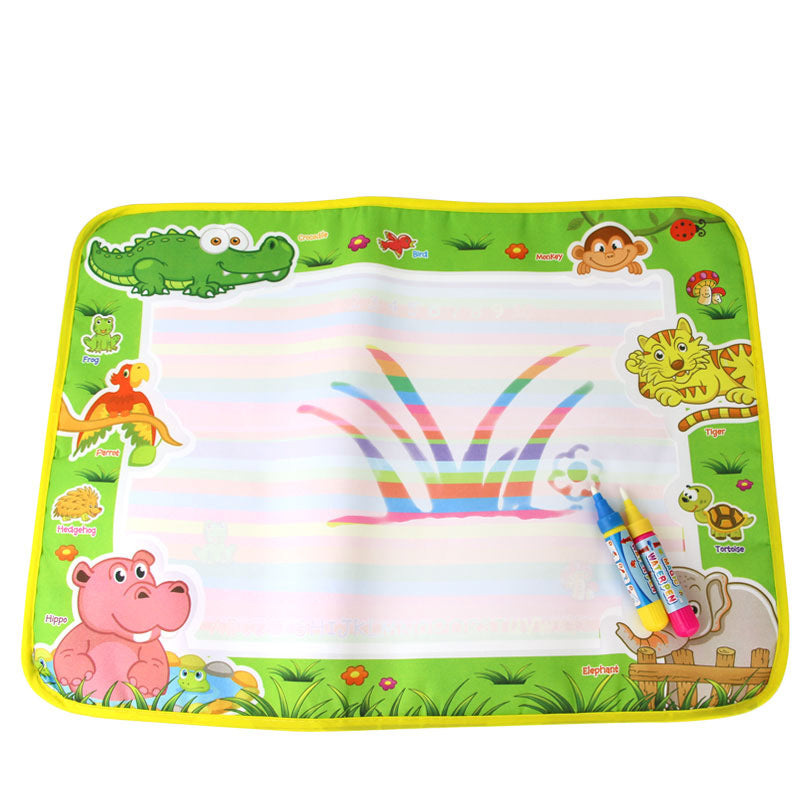 2342 Children's Magical Magic Water Canvas Happy Farm Canvas Clear Water Graffiti Foreign Trade Variety 50*36