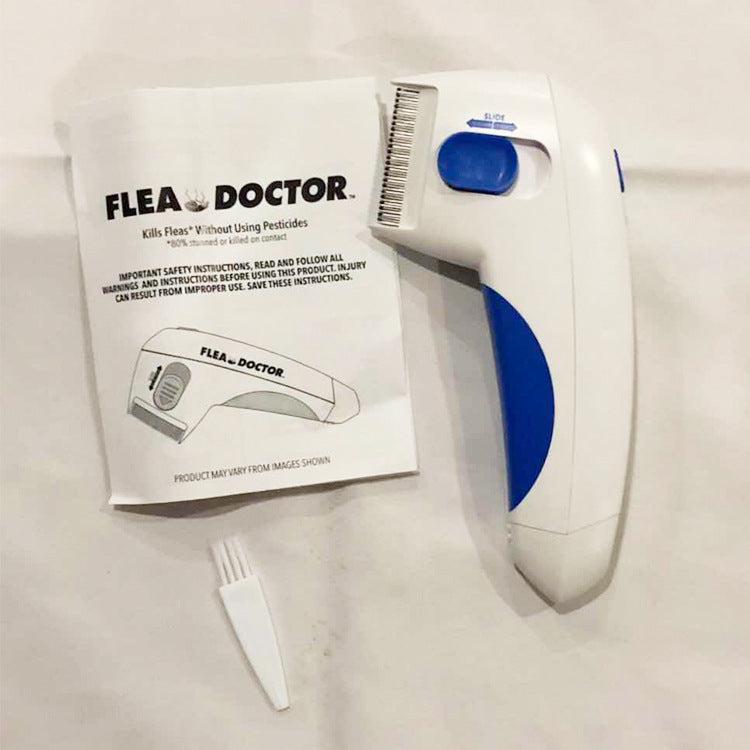 flea doctor new electric lice remover flea cleaning brush comb lice removal comb pet dog lice catcher