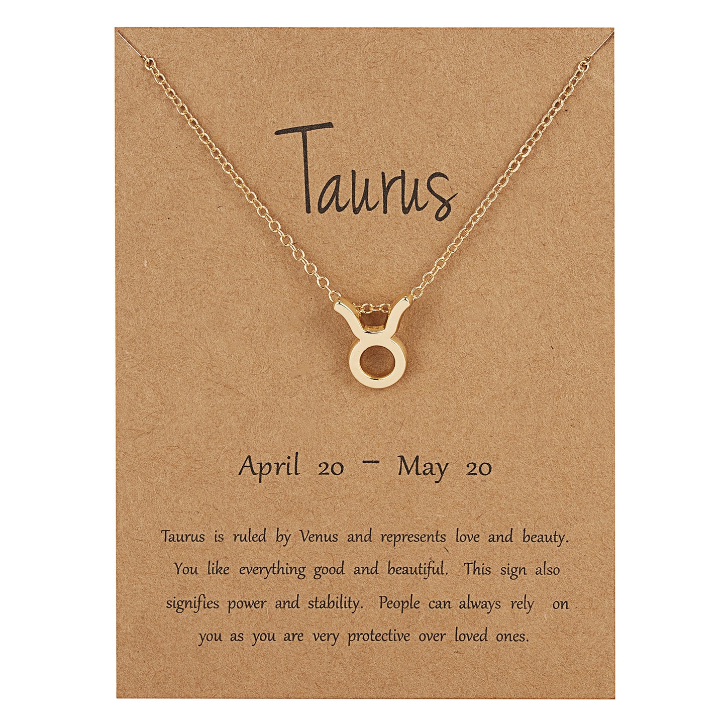 Cross-border hot sale personality symbol version twelve constellation alloy paper card necklace personality clavicle chain spot wholesale