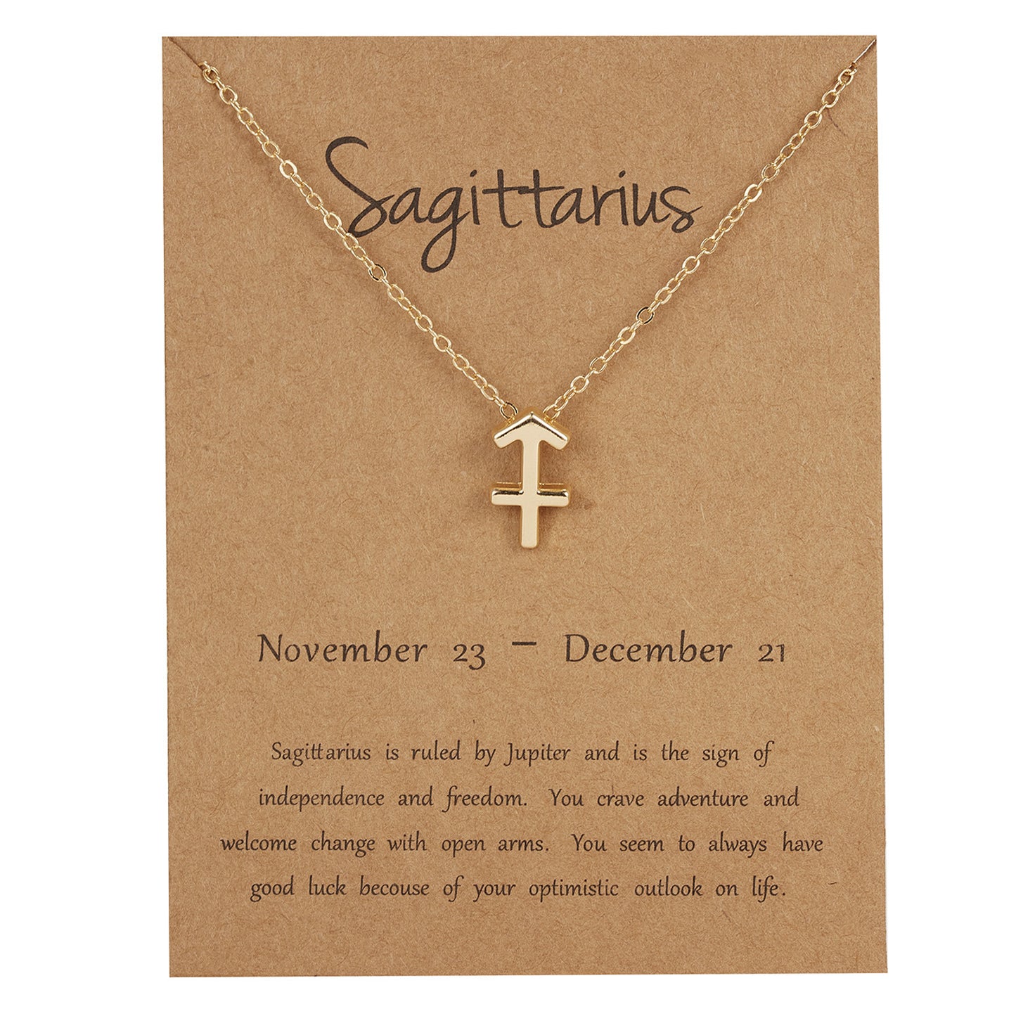 Cross-border hot sale personality symbol version twelve constellation alloy paper card necklace personality clavicle chain spot wholesale