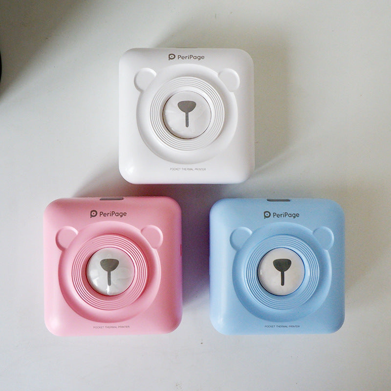 PeriPage love bear portable pocket phone photo wrong title notes account bar code label printer