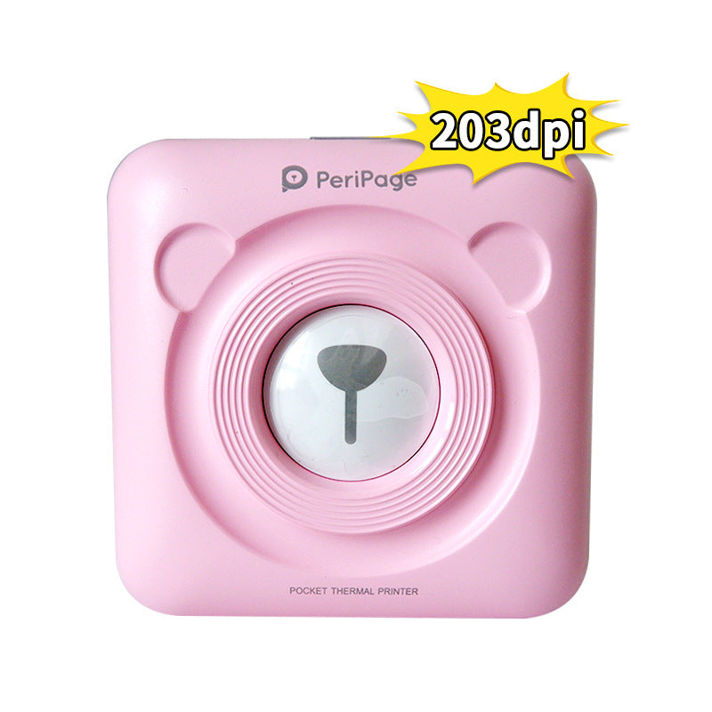 PeriPage love bear portable pocket phone photo wrong title notes account bar code label printer