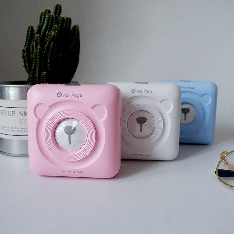 PeriPage love bear portable pocket phone photo wrong title notes account bar code label printer