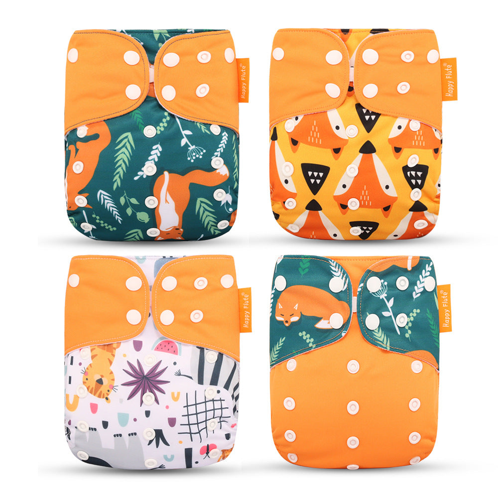 happyflute baby washable cloth diaper baby toilet pants napped cloth diaper pocket cloth diaper