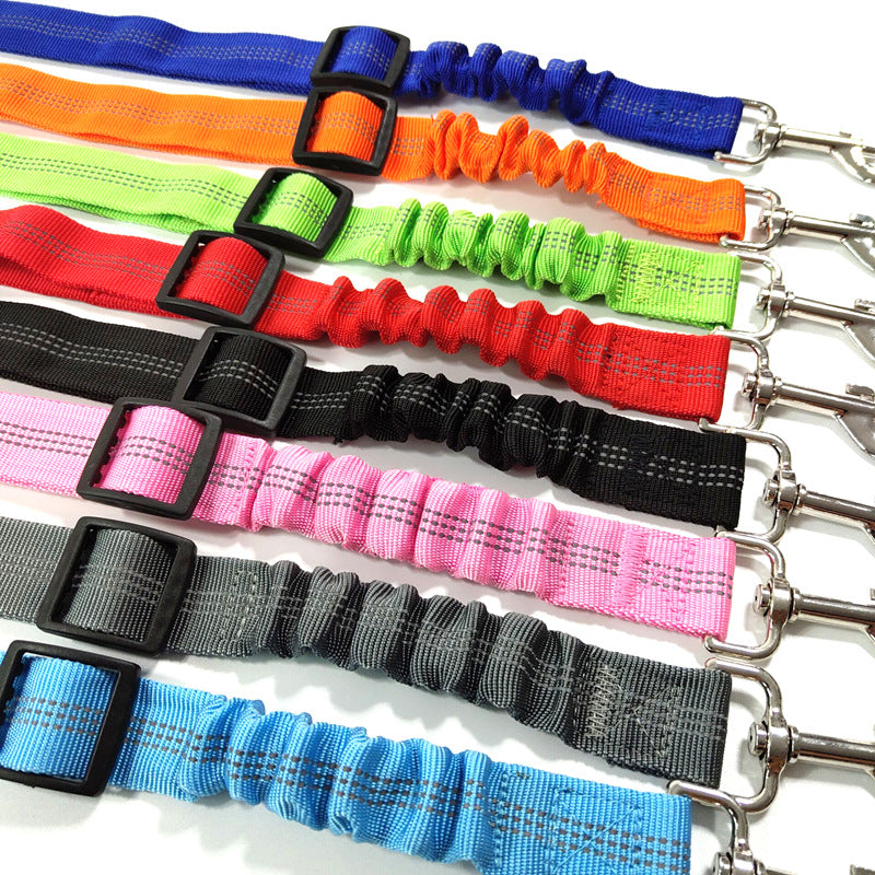 Pet car reflective elastic seat belt Explosive model dog car cushion seat belt dog chain manufacturer