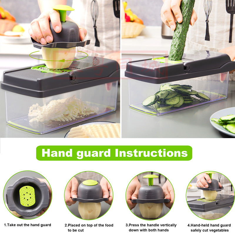 2019 cross-border new multi-functional vegetable cutting artifact vegetable cutter potato shredder artifact household grater