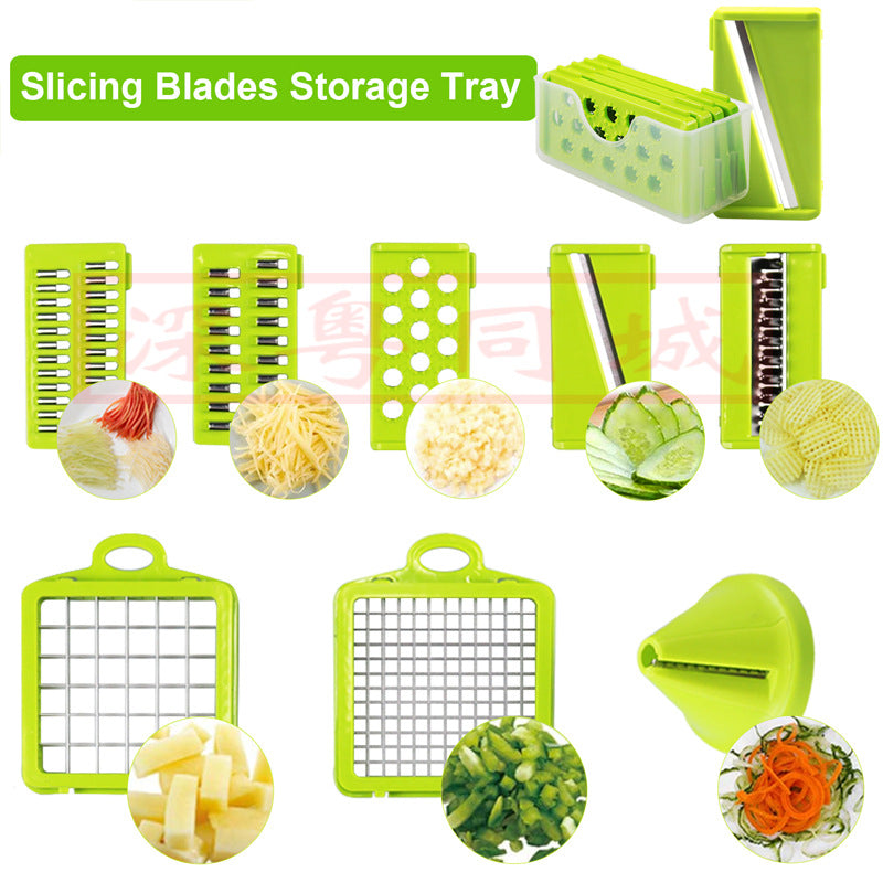 2019 cross-border new multi-functional vegetable cutting artifact vegetable cutter potato shredder artifact household grater
