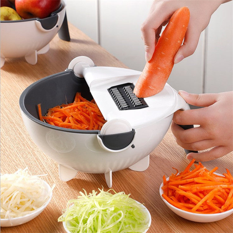 Douyin's new nine-in-one vegetable dish drain basket multi-function vegetable cutter Vegetable Cutter