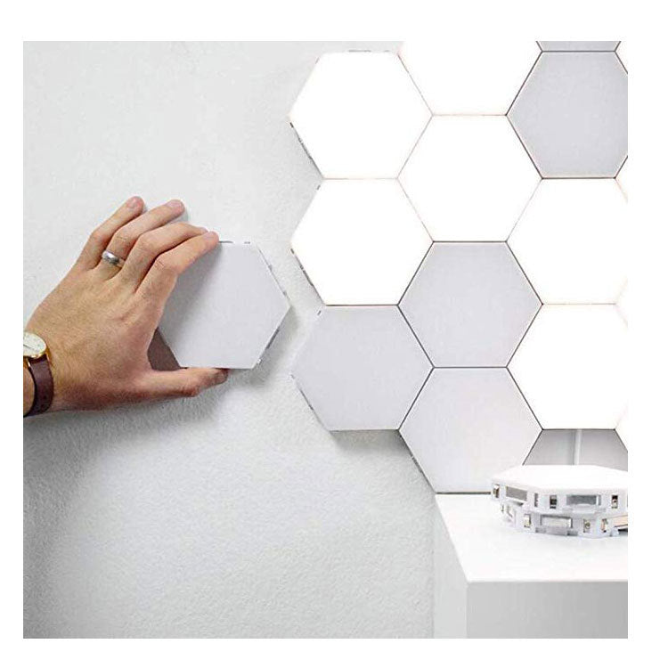 Quantum Combination Splicing Wall Light Smart Touch Sensor Light LED Honeycomb Aisle Bedroom Background Quantum Light