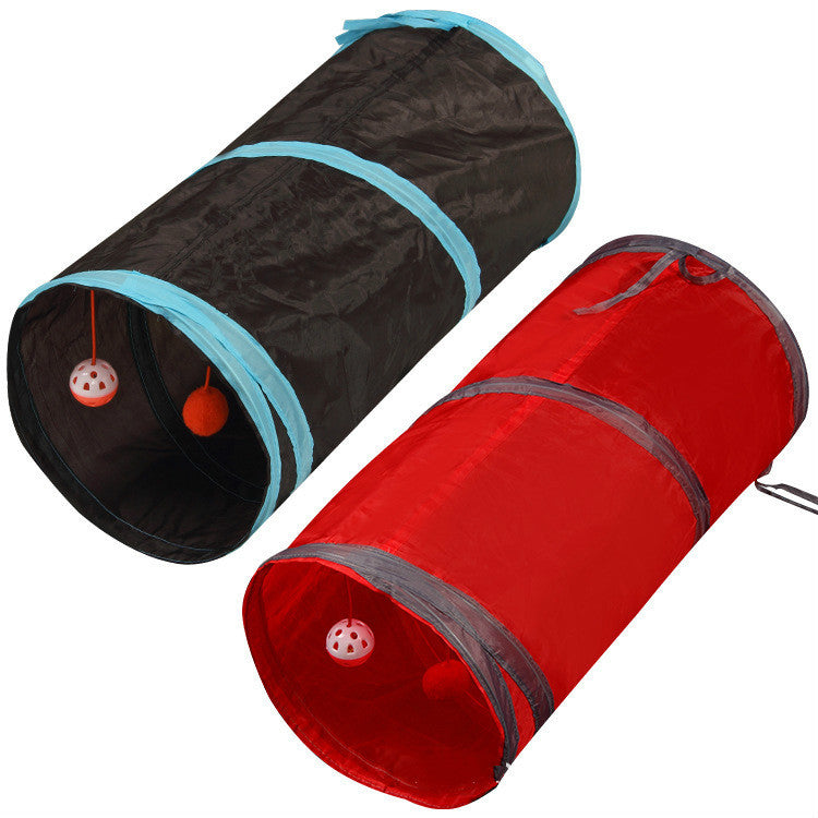 Pet supplies dog tunnel type toy cat channel rolling ground dragon pet tunnel dog household training with a piece of hair