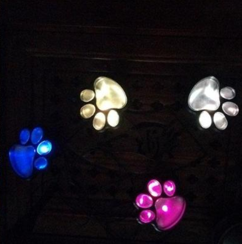 Solar Animal Paw Print Lights Garden Outdoors Lantern LED Path Lamp Footprint lamp for garden path of park garden