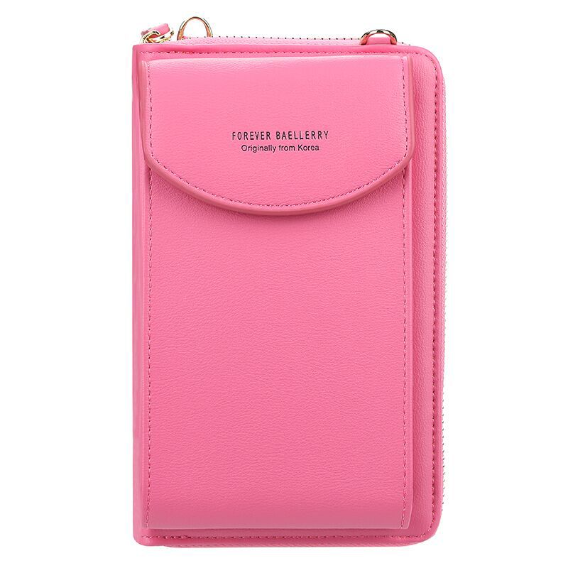 Ms. baellerry wallet solid color small diagonal bag multifunctional mobile phone medium and long clutch bag coin purse women