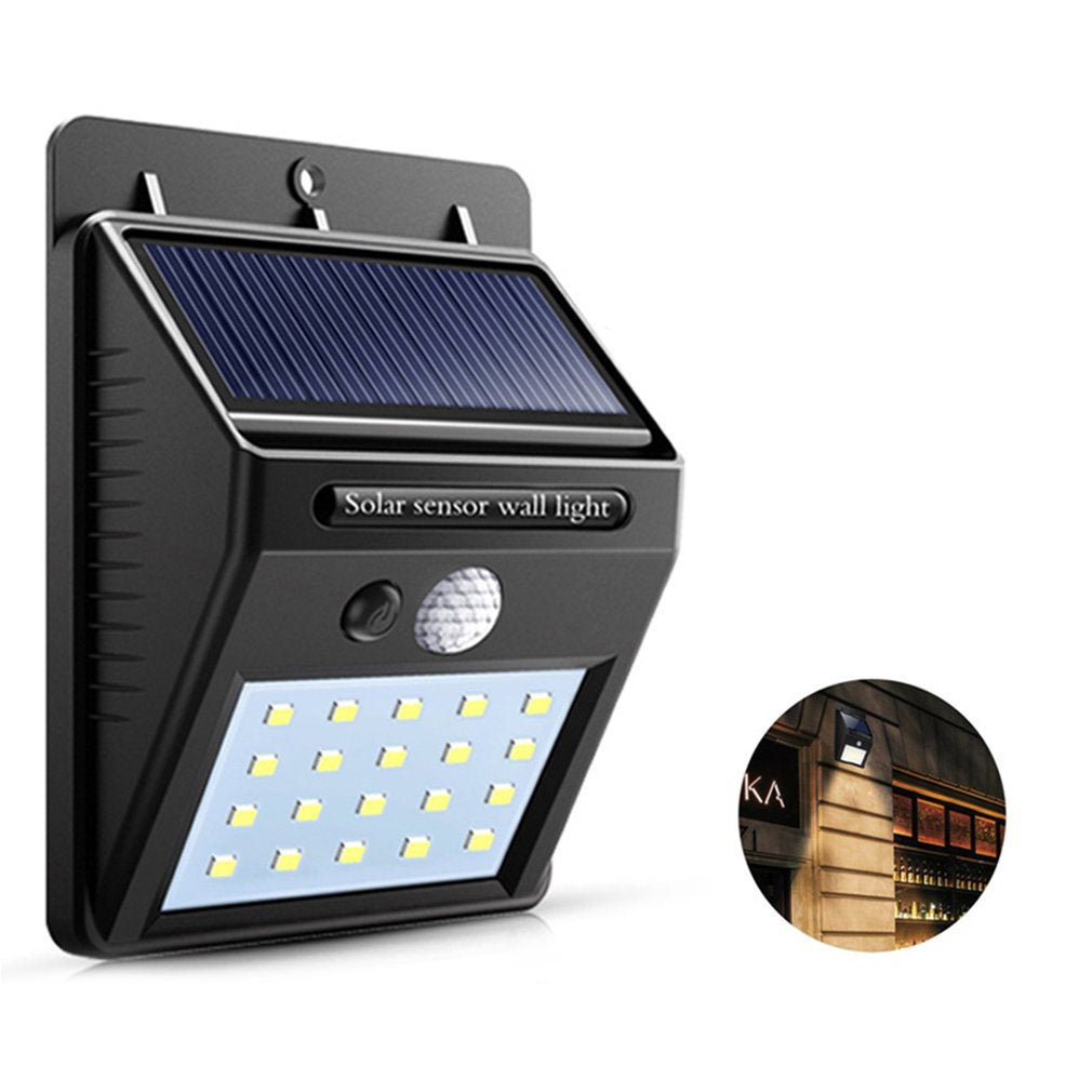 Hot Sale Solar Wall Light Body Sensor Wall Light Outdoor Waterproof Garden Garden Light Lighting Wall Street Light