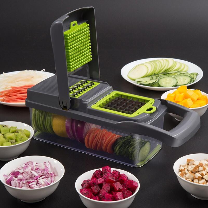 Kitchen multifunctional diced and vegetable artifact potato shredder shredder grater household potato chip shredder HS