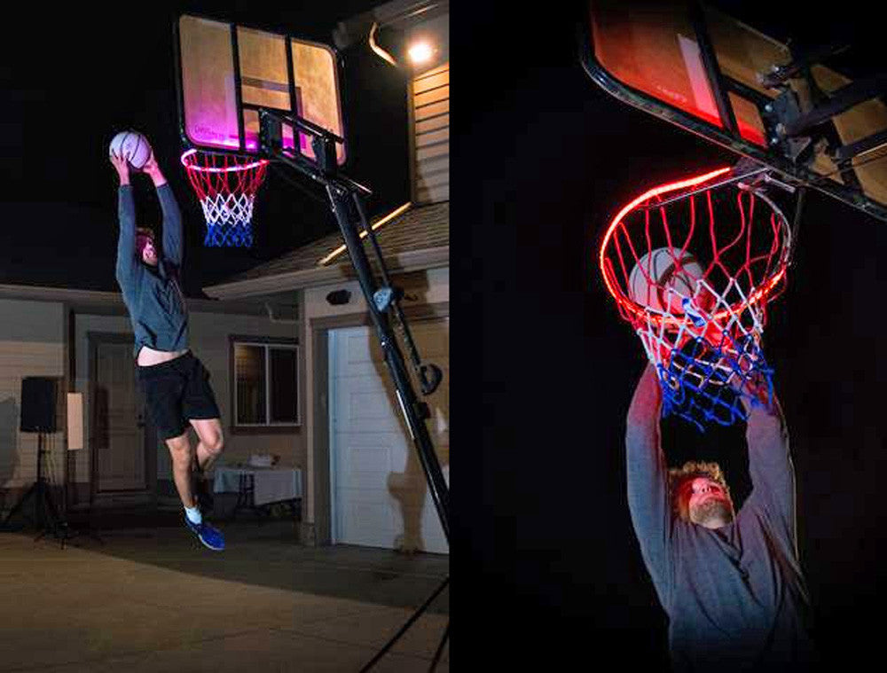 Private mode basketball frame light LED light bar creative product outdoor induction basketball light induction color changing basketball light