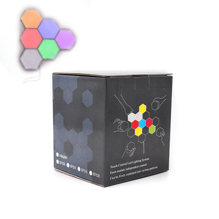 Quantum Combination Splicing Wall Light Smart Touch Sensor Light LED Honeycomb Aisle Bedroom Background Quantum Light